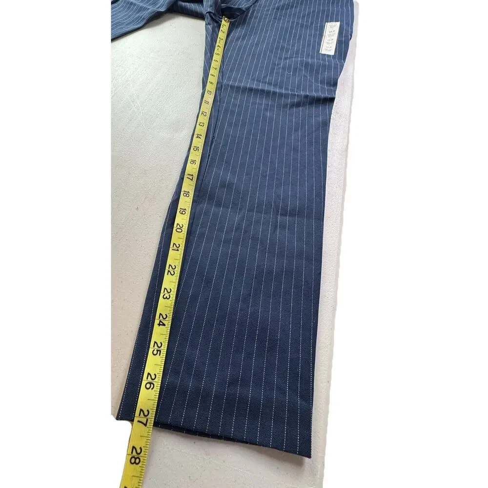 Women's High-Rise Skinny Ankle 12 Pants  A New Day navy blue pinstripe corp core